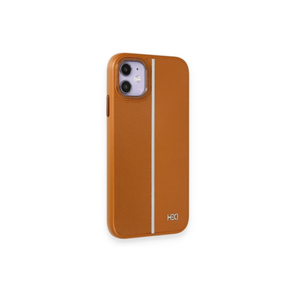 HDD Apple iPhone 11 Kılıf HBC-155 Lizbon Kapak - Kahverengi