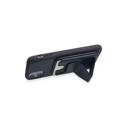 HDD Apple iPhone 11 Kılıf HD Deri Luxury Magnet Kartvizitli Kapak - Koyu Yeşil