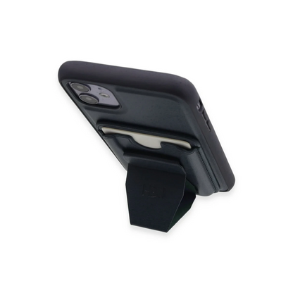 HDD Apple iPhone 11 Kılıf HD Deri Luxury Magnet Kartvizitli Kapak - Koyu Yeşil