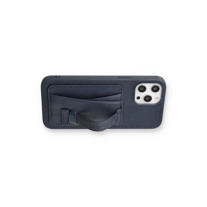 HDD Apple iPhone 12 Pro Max Kılıf HD Deri Kartvizitli Kapak - Lacivert