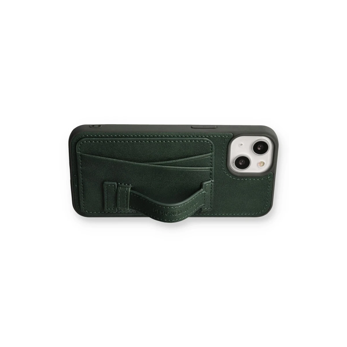 HDD Apple iPhone 13 Kılıf HD Deri Kartvizitli Kapak - Yeşil