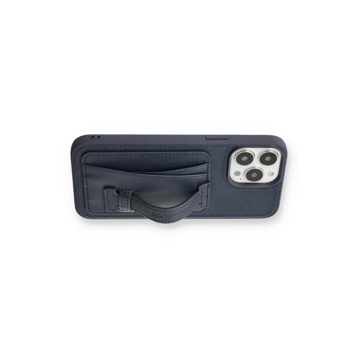 HDD Apple iPhone 13 Pro Kılıf HD Deri Kartvizitli Kapak - Lacivert