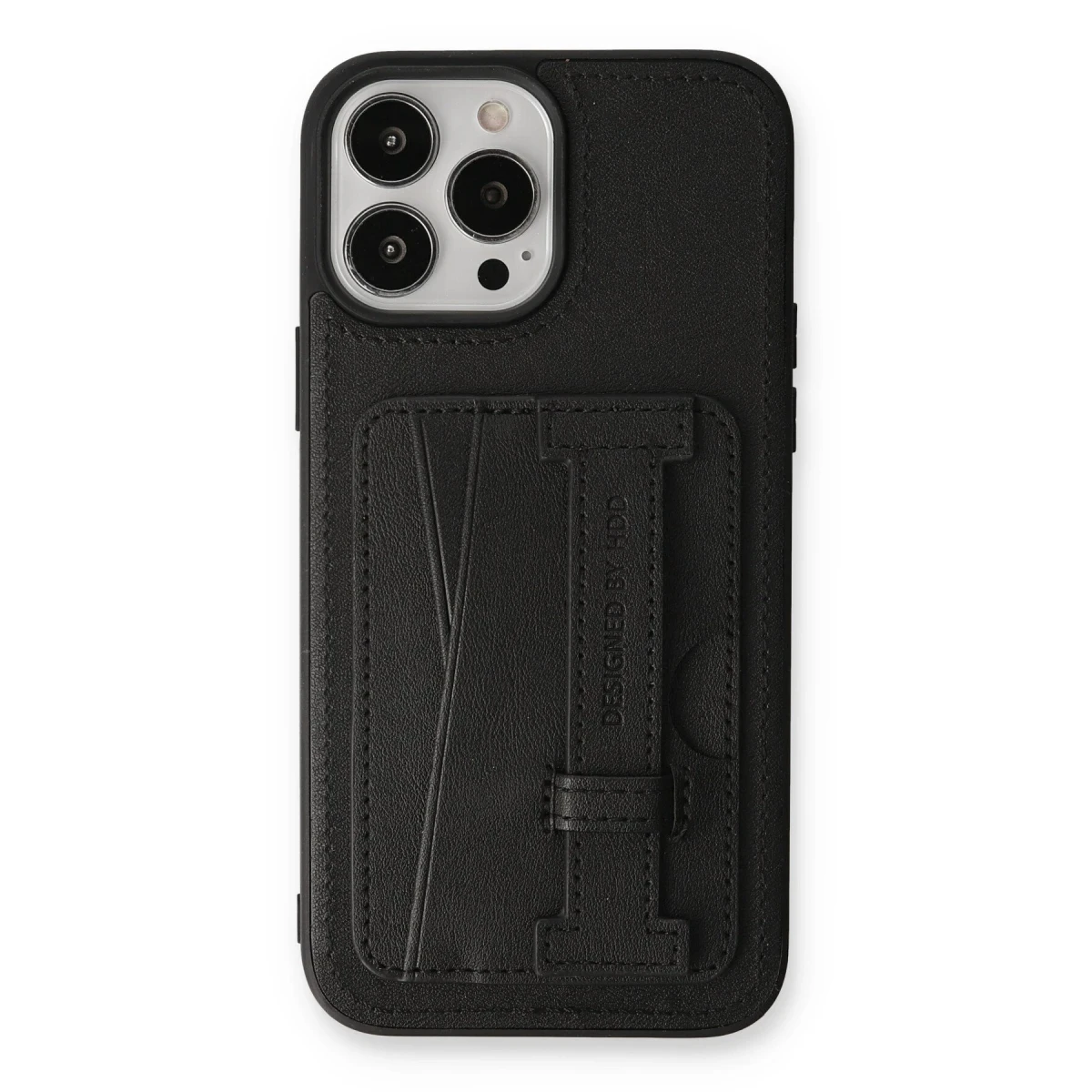 HDD Apple iPhone 13 Pro Kılıf HD Deri Kartvizitli Kapak - Siyah