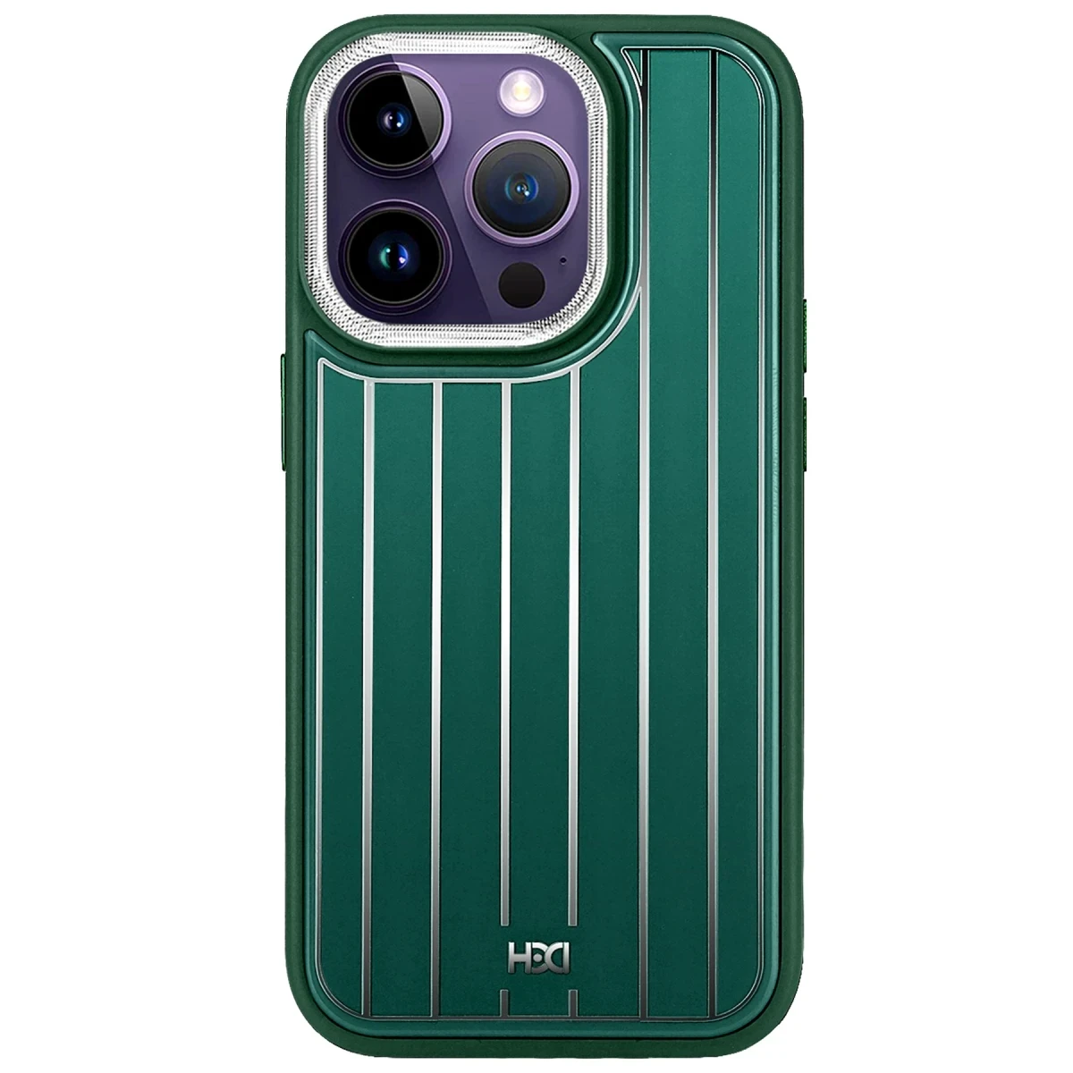 HDD Apple iPhone 13 Pro Max Kılıf HBC-190 Kolaj Kapak - Koyu Yeşil