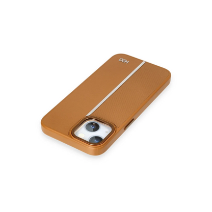 HDD Apple iPhone 14 Kılıf HBC-155 Lizbon Kapak - Kahverengi