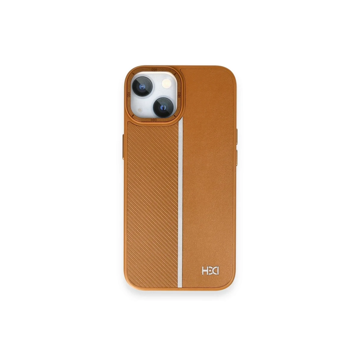 HDD Apple iPhone 14 Kılıf HBC-155 Lizbon Kapak - Kahverengi
