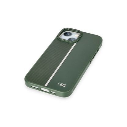 HDD Apple iPhone 14 Kılıf HBC-155 Lizbon Kapak - Koyu Yeşil