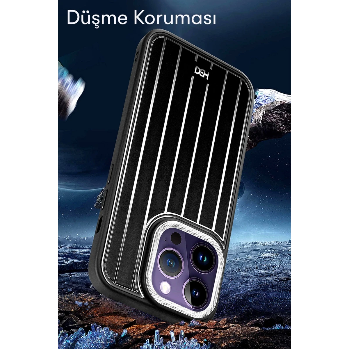 HDD Apple iPhone 14 Kılıf HBC-190 Kolaj Kapak - Koyu Yeşil
