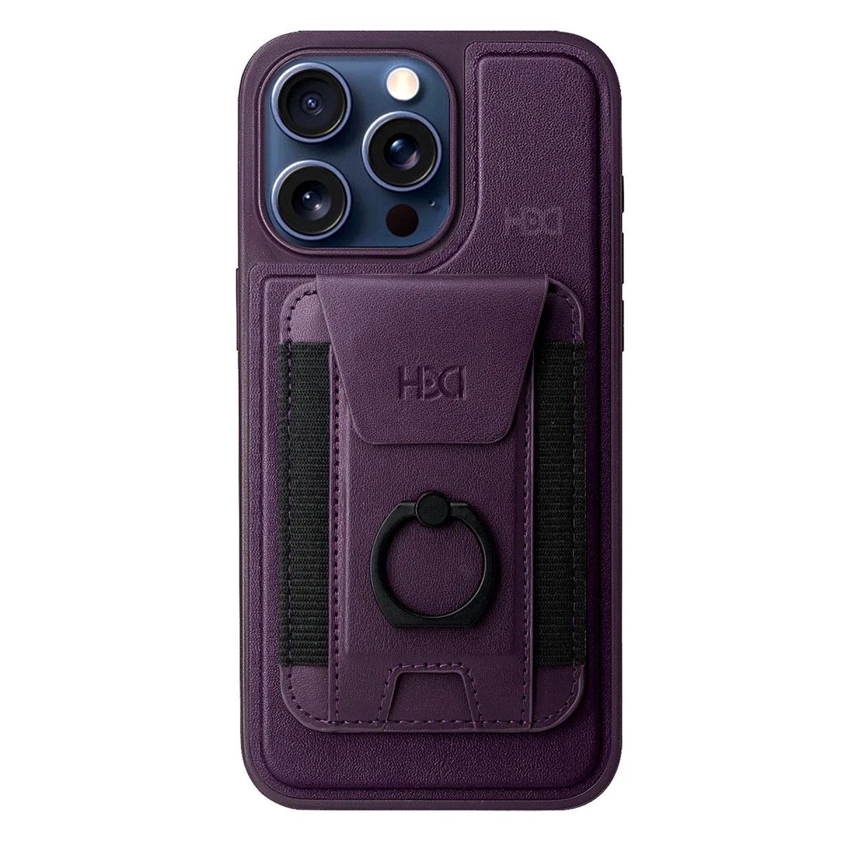 HDD Apple iPhone 14 Pro HBC-228 Havana Magnet Kartvizitli Kapak - Derin Mor