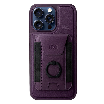 HDD Apple iPhone 14 Pro HBC-228 Havana Magnet Kartvizitli Kapak - Derin Mor