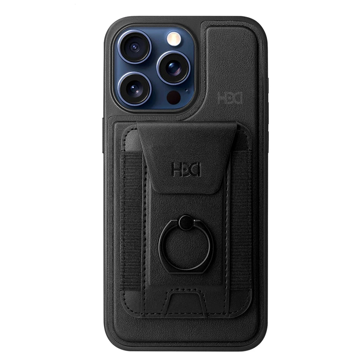 HDD Apple iPhone 14 Pro HBC-228 Havana Magnet Kartvizitli Kapak - Siyah
