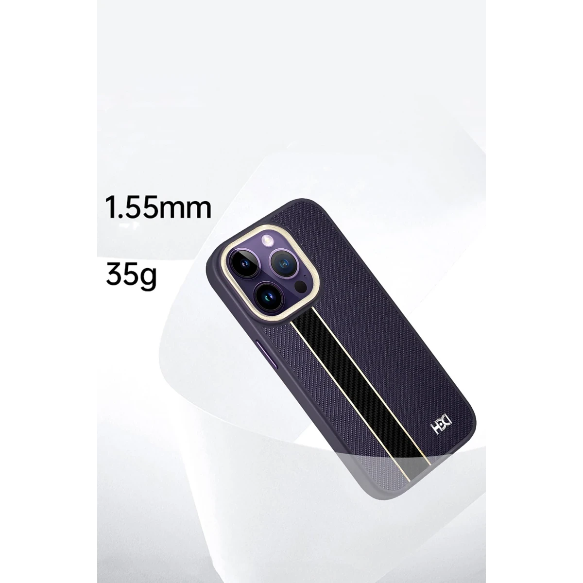 HDD Apple iPhone 14 Pro Kılıf HBC-163 Times Kapak - Derin Mor