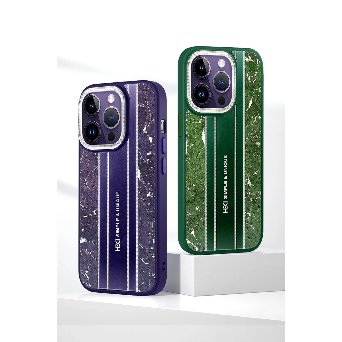 HDD Apple iPhone 14 Pro Kılıf HBC-188 Astra Kapak - Kahverengi