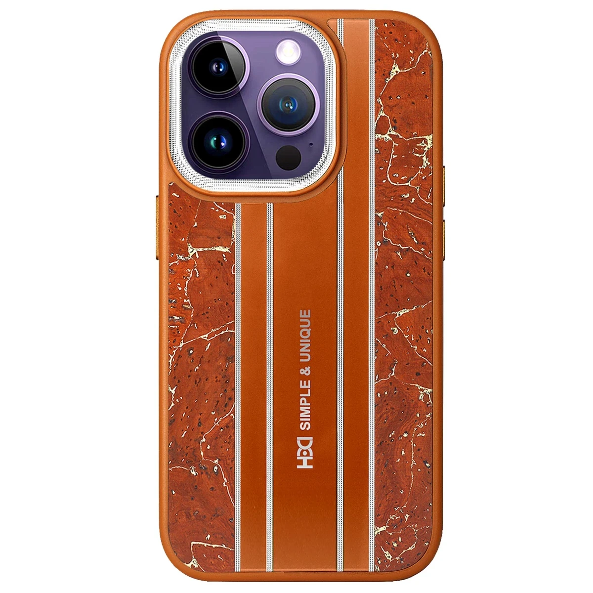 HDD Apple iPhone 14 Pro Kılıf HBC-188 Astra Kapak - Kahverengi