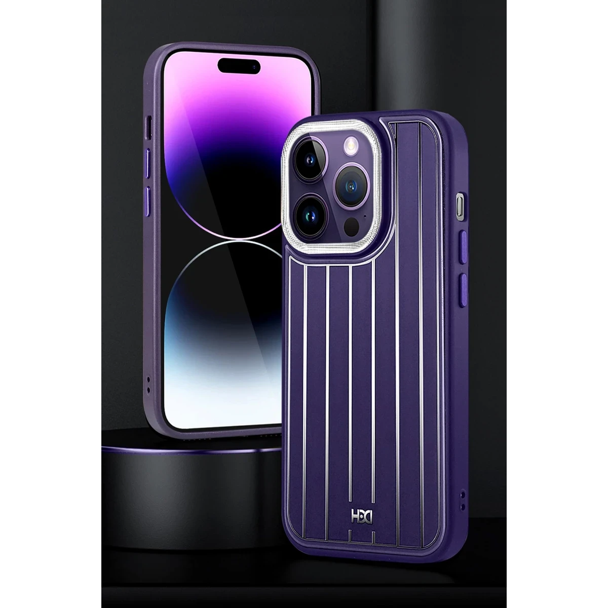HDD Apple iPhone 14 Pro Kılıf HBC-190 Kolaj Kapak - Siyah