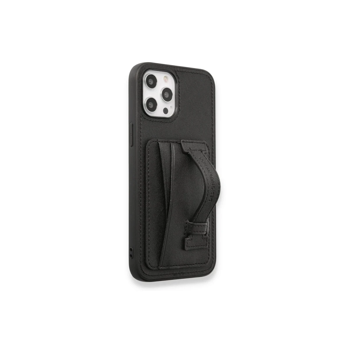 HDD Apple iPhone 14 Pro Kılıf HD Deri Kartvizitli Kapak - Siyah