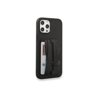 HDD Apple iPhone 14 Pro Kılıf HD Deri Kartvizitli Kapak - Siyah