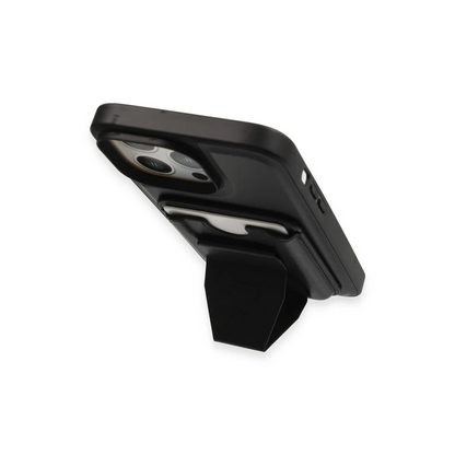 HDD Apple iPhone 14 Pro Kılıf HD Deri Luxury Magnet Kartvizitli Kapak - Siyah