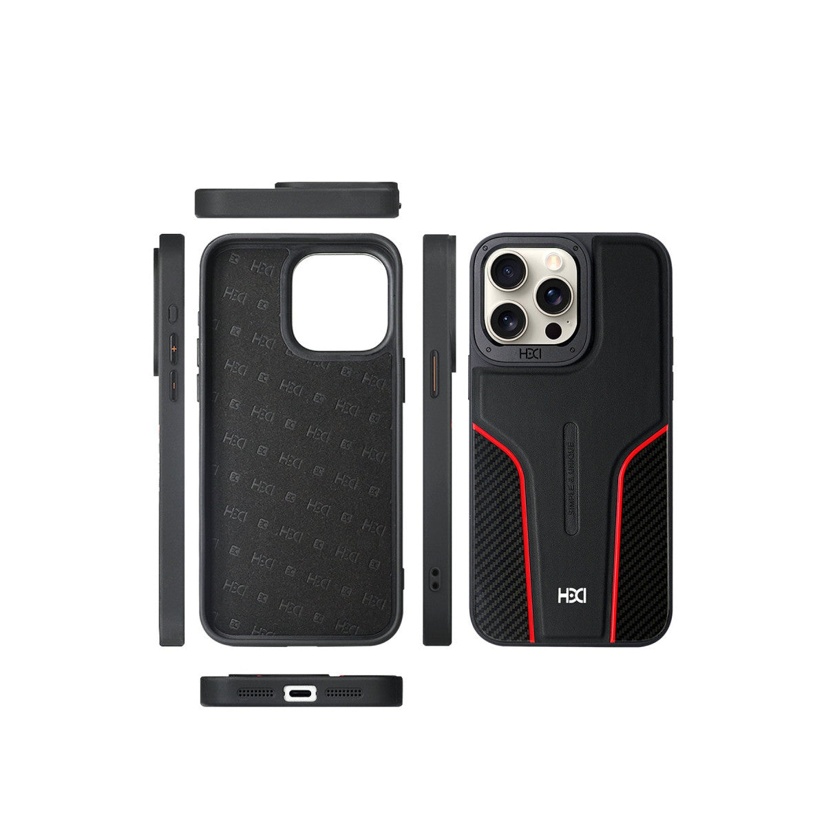 HDD Apple iPhone 14 Pro Max HBC-264 Lambor Karbon Fiber Sport Kapak