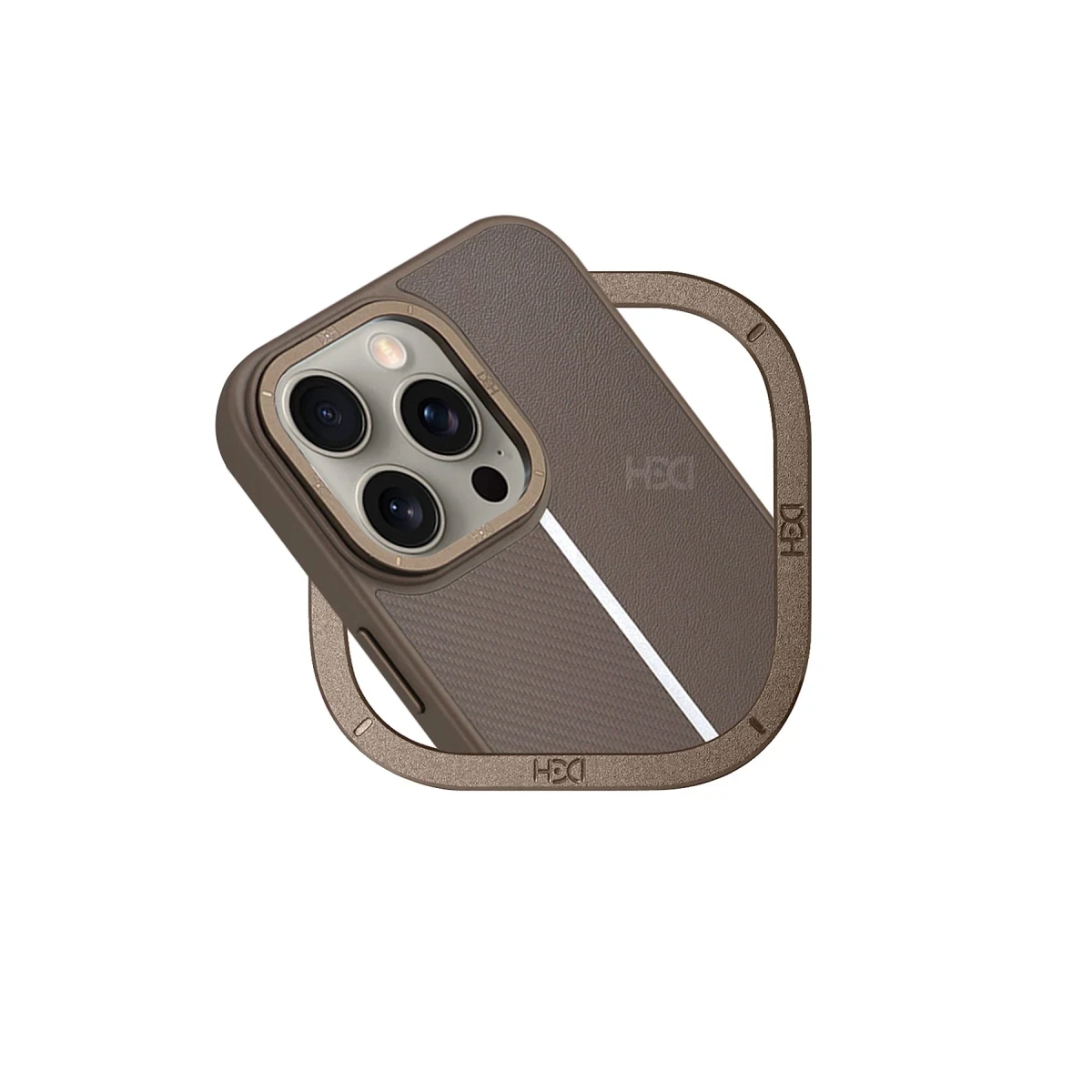 HDD Apple iPhone 14 Pro Max Kılıf HBC-155 Lizbon Kapak - Gri