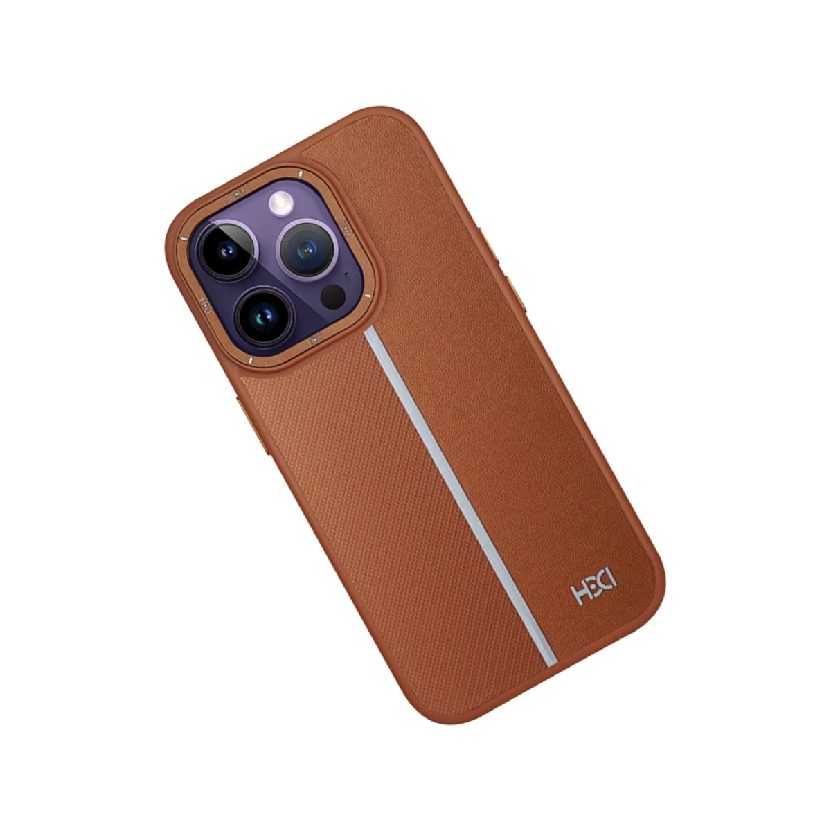 HDD Apple iPhone 14 Pro Max Kılıf HBC-155 Lizbon Kapak - Kahverengi