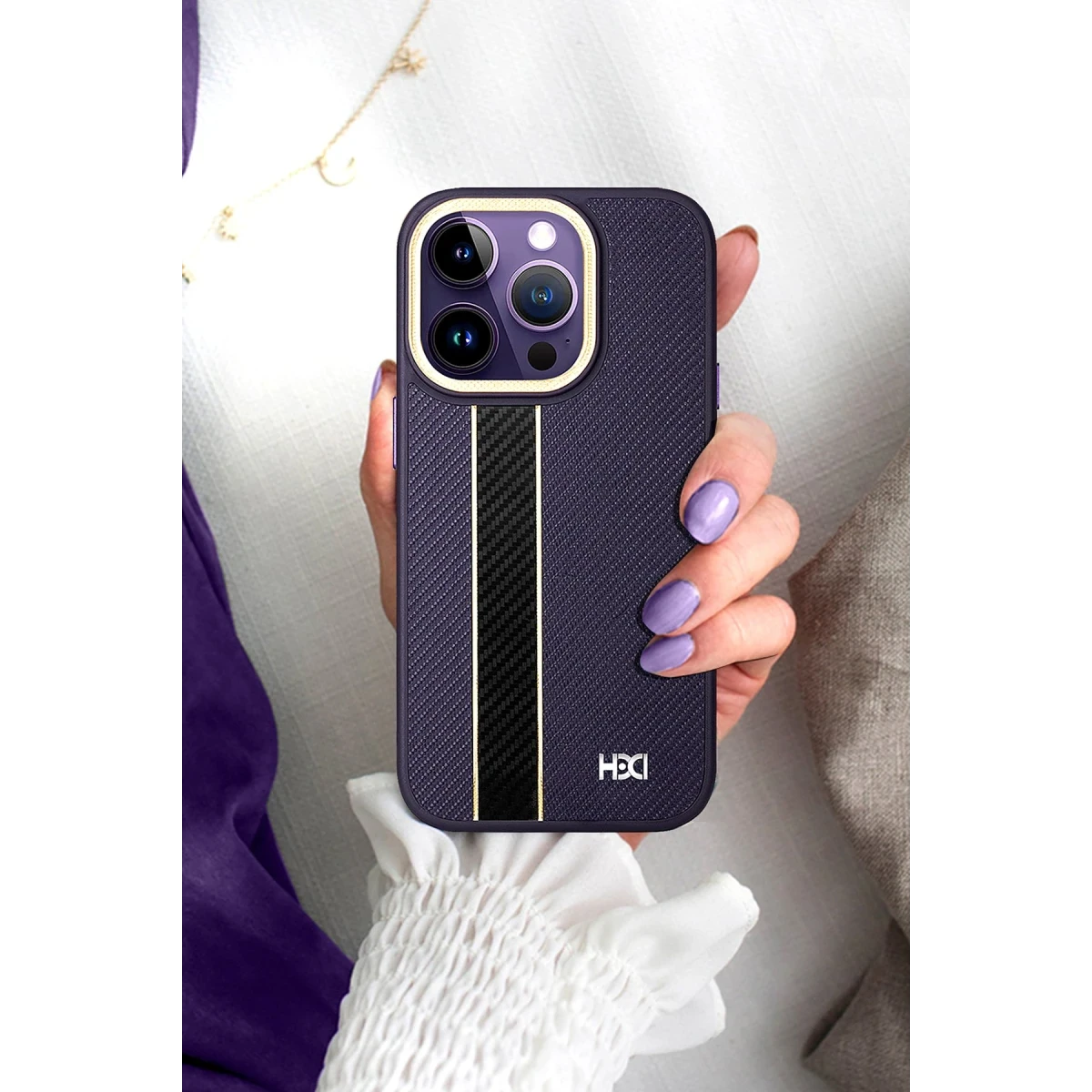 HDD Apple iPhone 14 Pro Max Kılıf HBC-163 Times Kapak - Koyu Yeşil