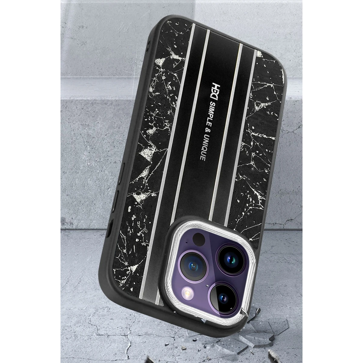 HDD Apple iPhone 14 Pro Max Kılıf HBC-188 Astra Kapak - Siyah