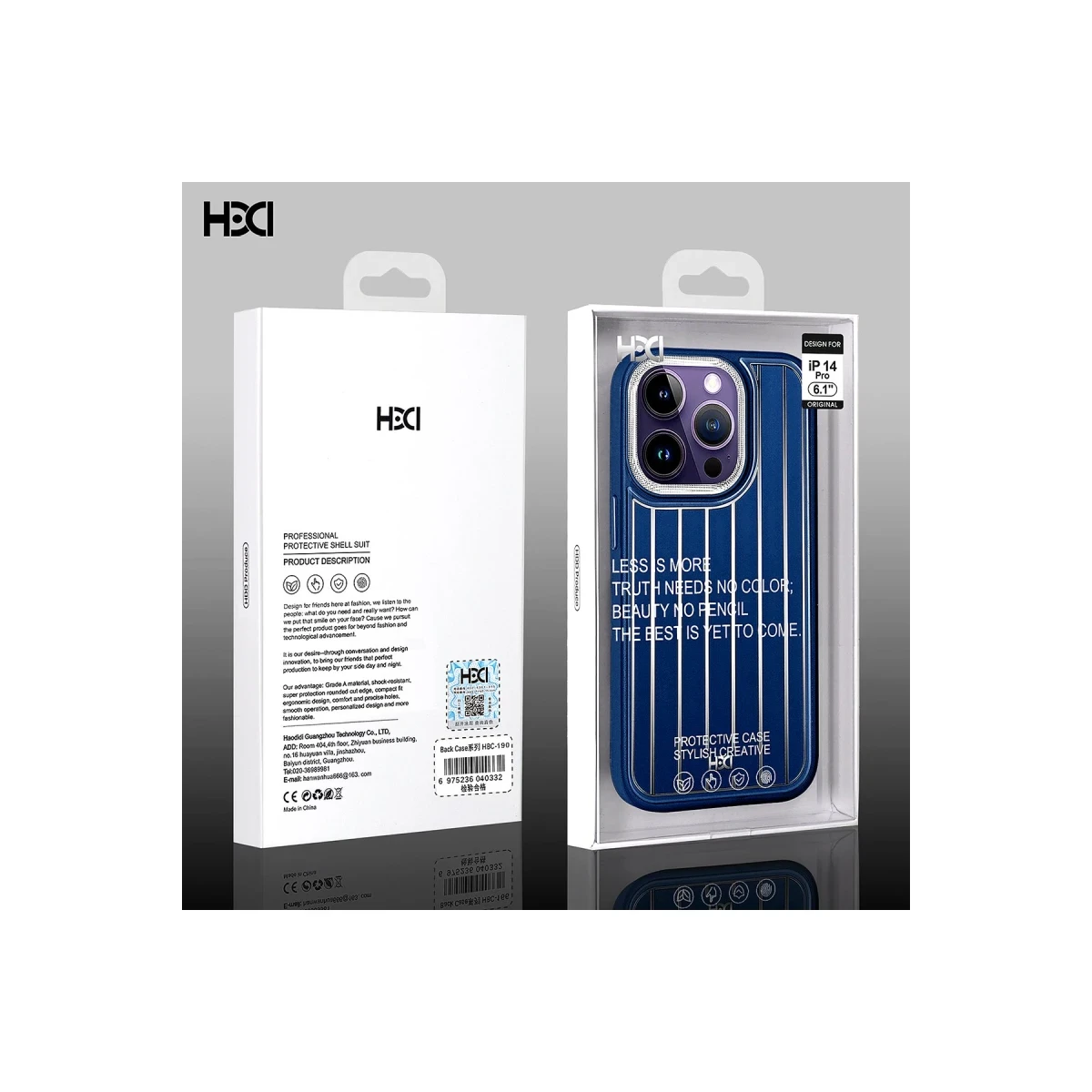 HDD Apple iPhone 14 Pro Max Kılıf HBC-190 Kolaj Kapak - Derin Mor