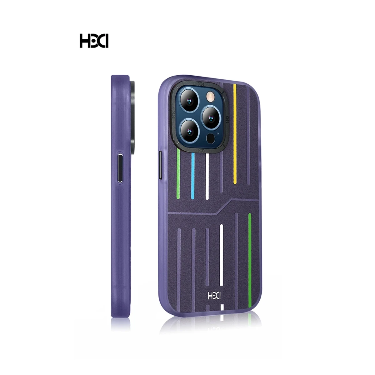 HDD Apple iPhone 14 Pro Max Kılıf HBC-221 Roma Kapak - Derin Mor