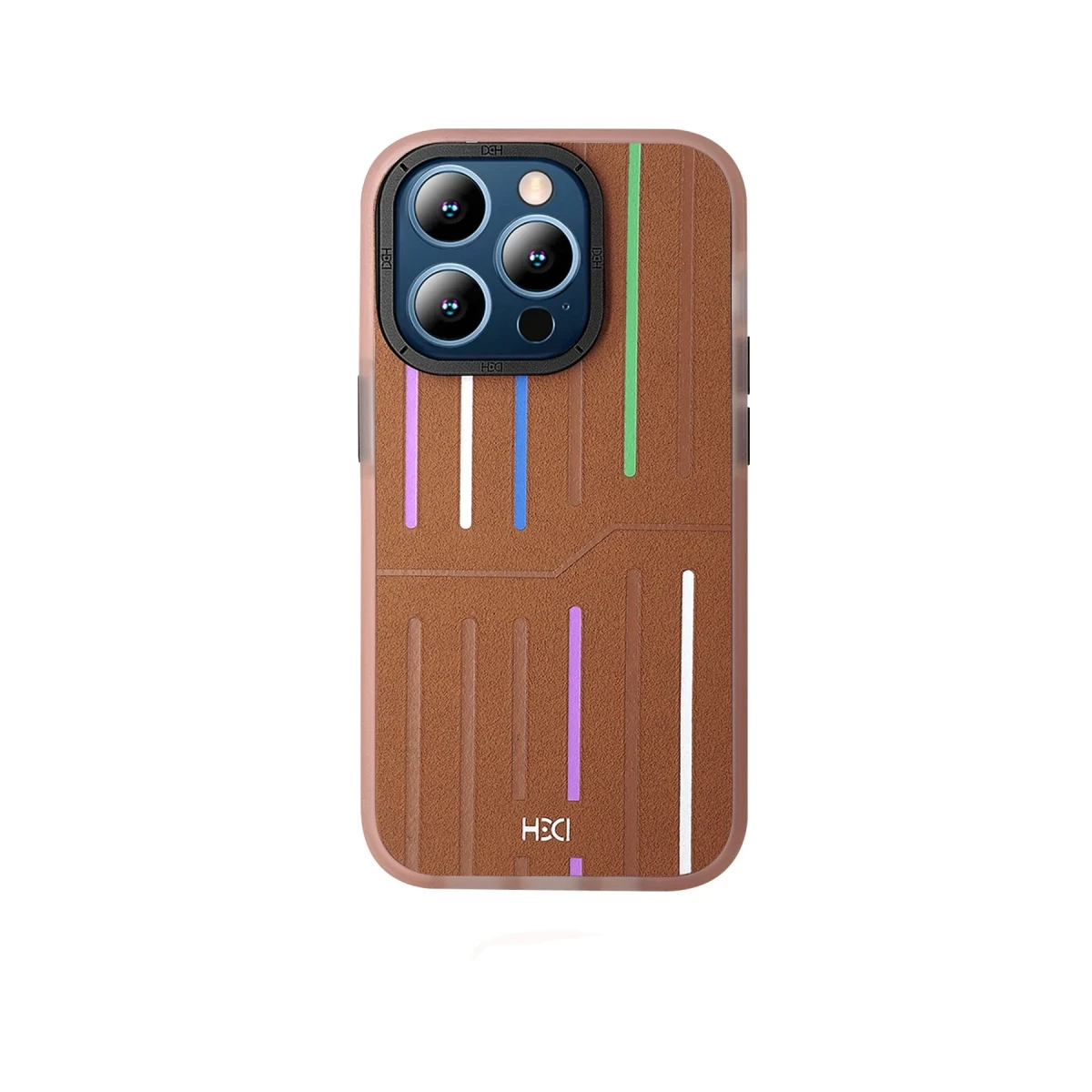 HDD Apple iPhone 14 Pro Max Kılıf HBC-221 Roma Kapak - Kahverengi