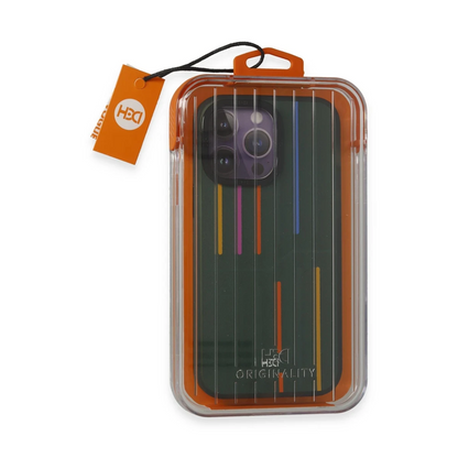 HDD Apple iPhone 14 Pro Max Kılıf HBC-221 Roma Kapak - Koyu Yeşil