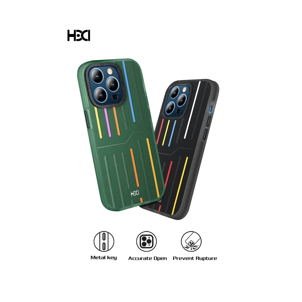 HDD Apple iPhone 14 Pro Max Kılıf HBC-221 Roma Kapak - Lacivert
