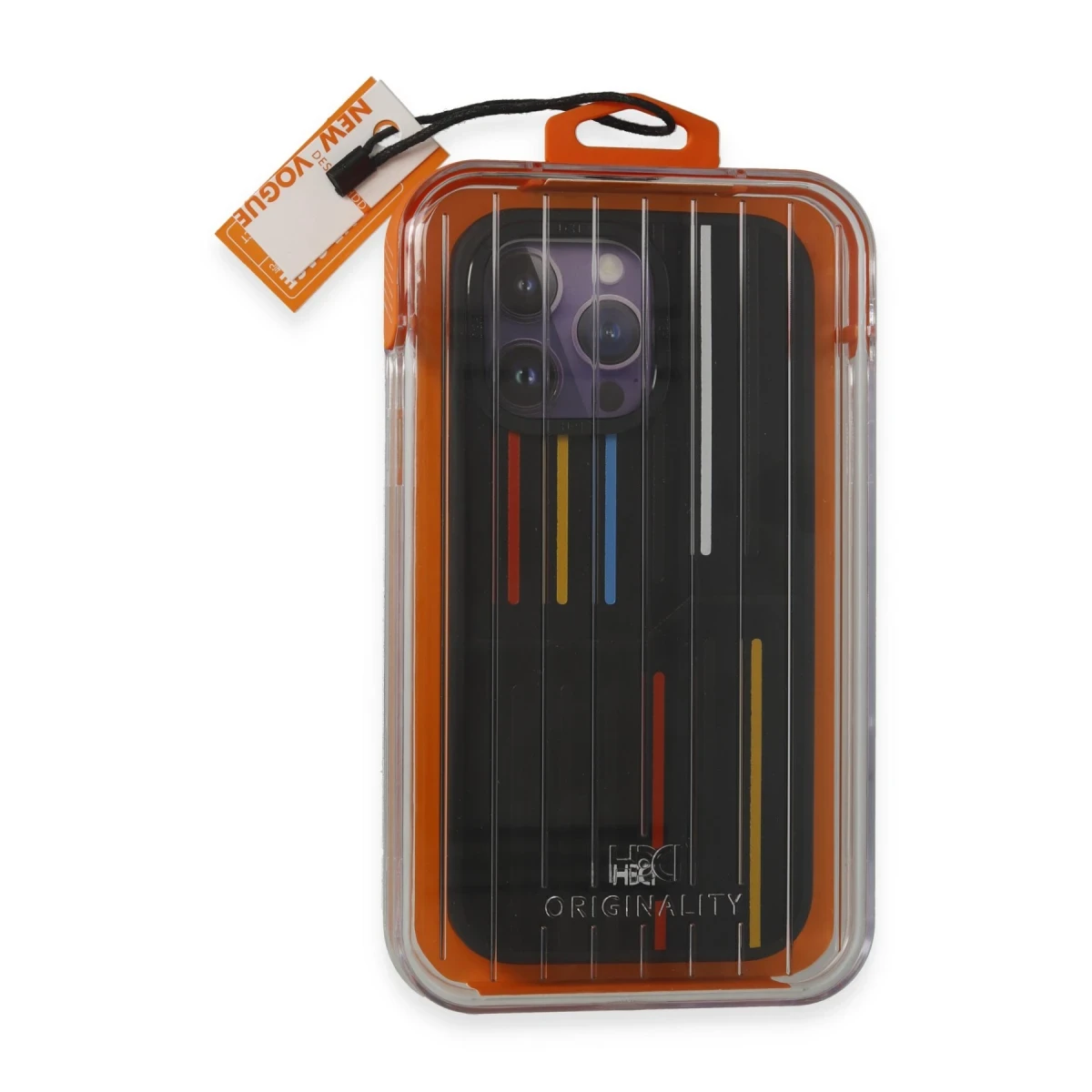 HDD Apple iPhone 14 Pro Max Kılıf HBC-221 Roma Kapak - Siyah