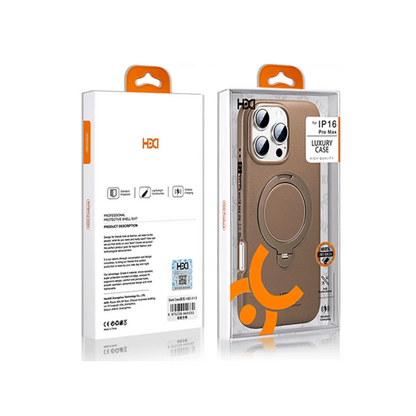 HDD Apple iPhone 14 Pro Max Vapor Deri Magsafe Standlı Kılıf - Titan Gri