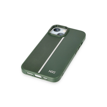 HDD Apple iPhone 15 Kılıf HBC-155 Lizbon Kapak - Koyu Yeşil