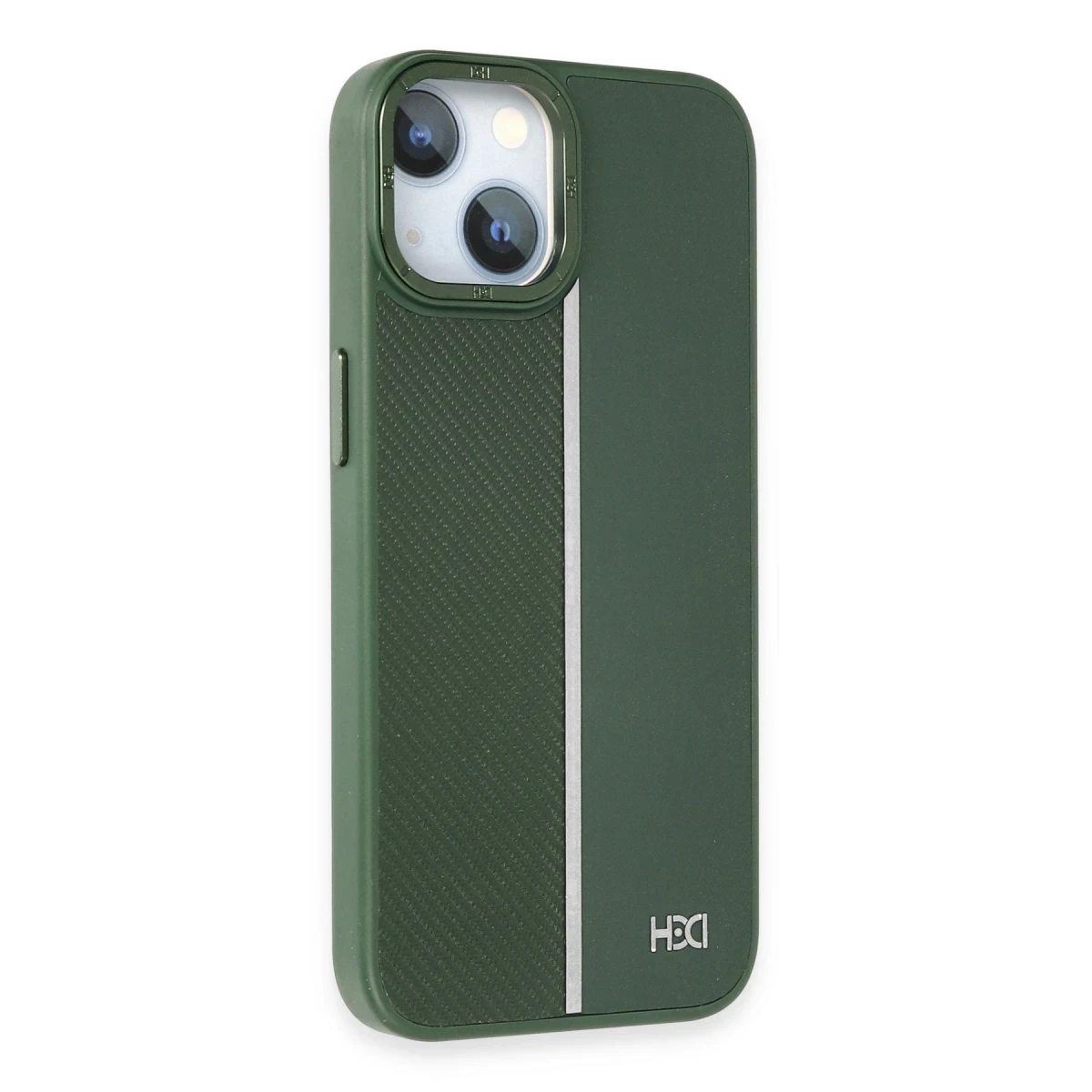 HDD Apple iPhone 15 Kılıf HBC-155 Lizbon Kapak - Koyu Yeşil