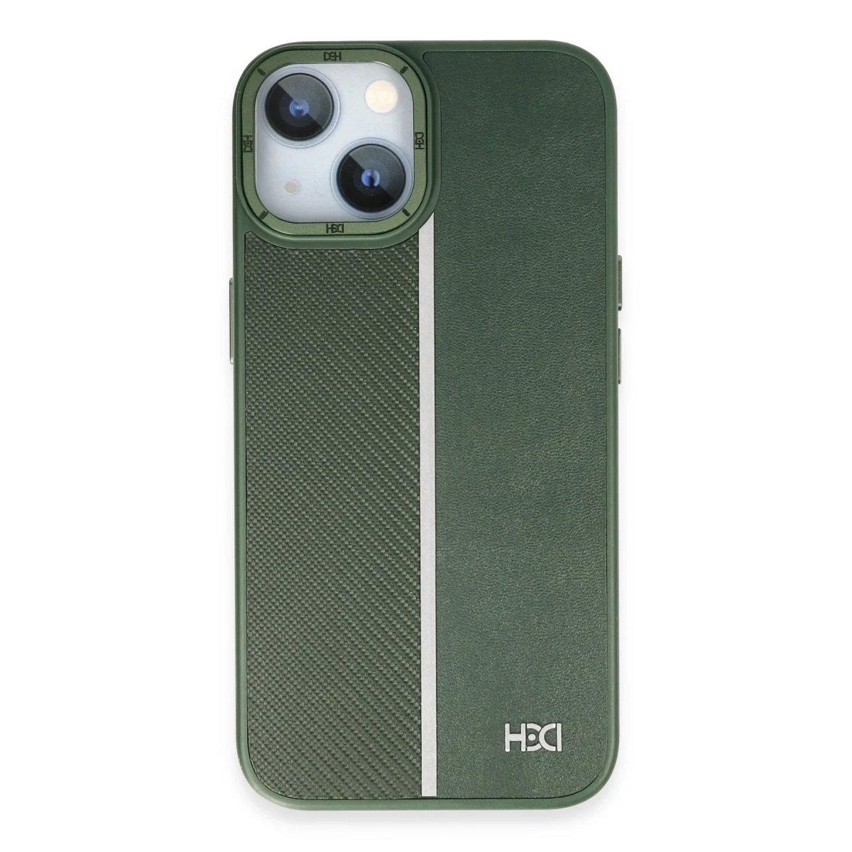 HDD Apple iPhone 15 Kılıf HBC-155 Lizbon Kapak - Koyu Yeşil