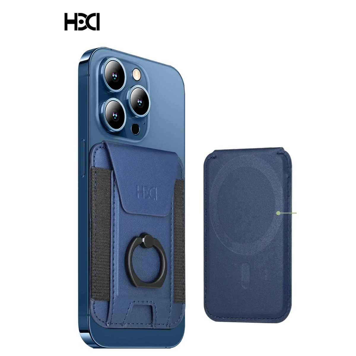 HDD Apple iPhone 15 Pro HBC-228 Havana Magnet Kartvizitli Kapak - Lacivert