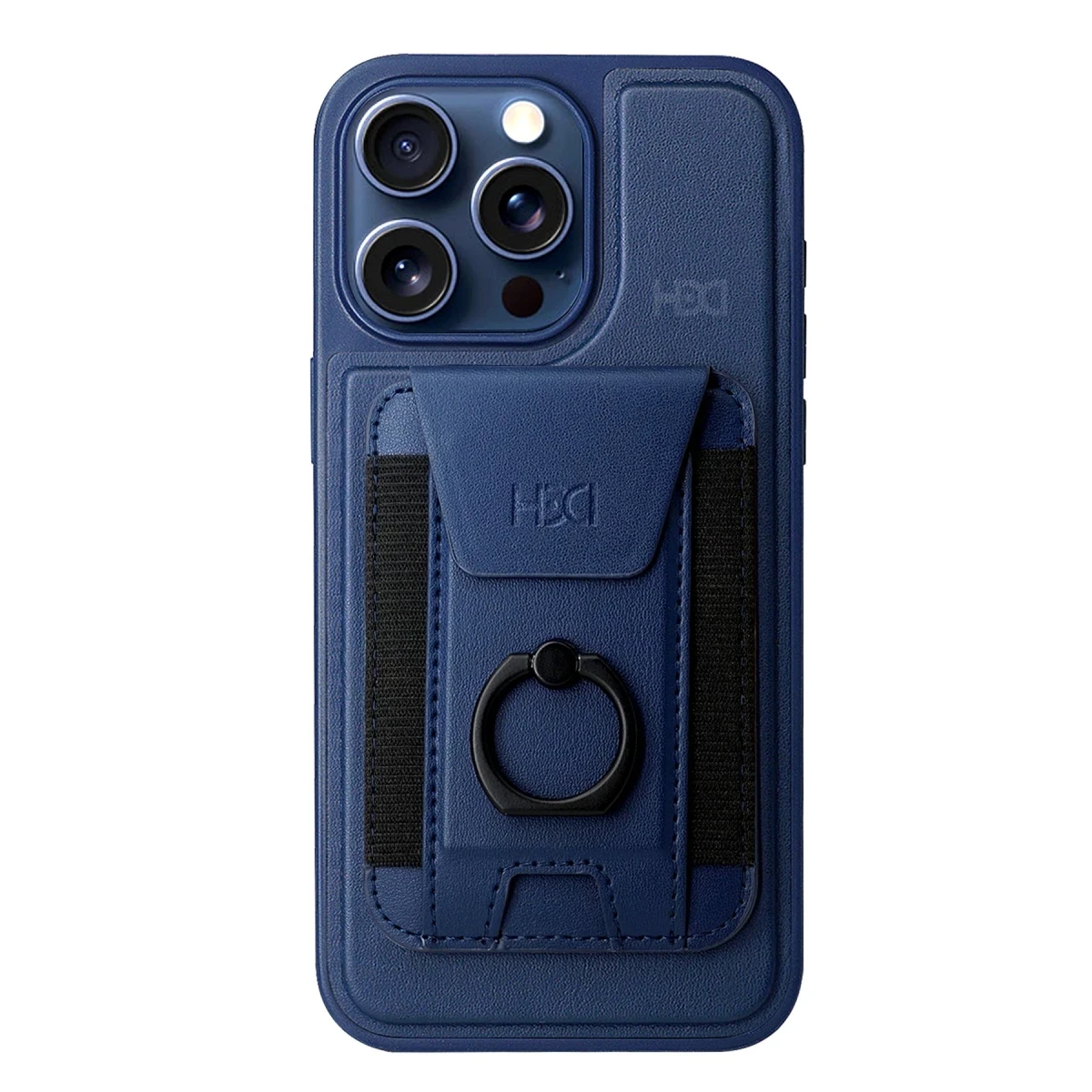 HDD Apple iPhone 15 Pro HBC-228 Havana Magnet Kartvizitli Kapak - Lacivert