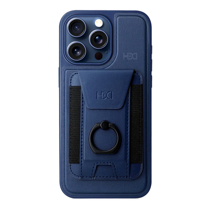HDD Apple iPhone 15 Pro HBC-228 Havana Magnet Kartvizitli Kapak - Lacivert
