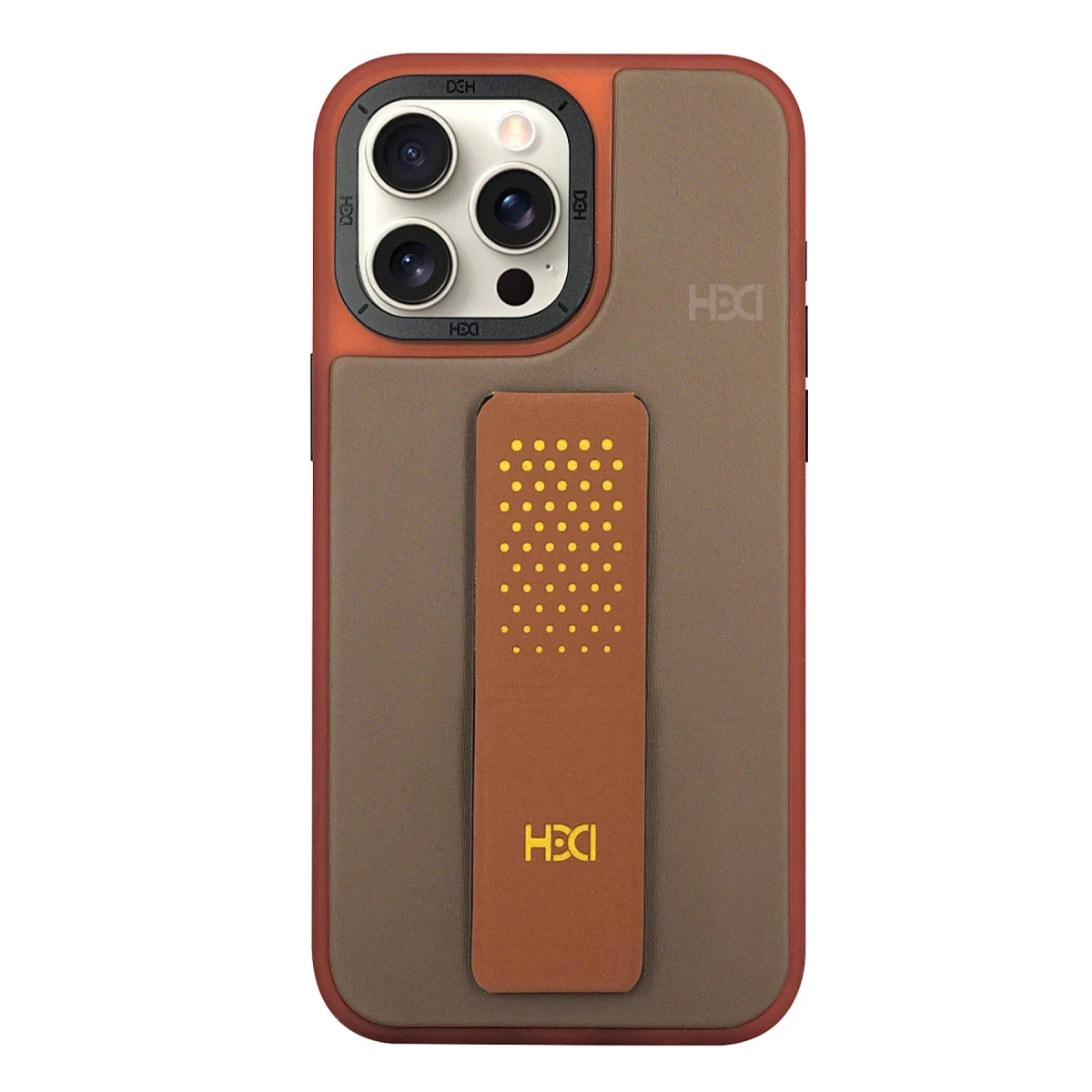 HDD Apple iPhone 15 Pro HBC-239 Colombo Standlı Kapak - Kahverengi