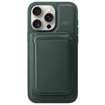 HDD Apple iPhone 15 Pro HBC-247 Atina Kartvizitli Kapak - Koyu Yeşil