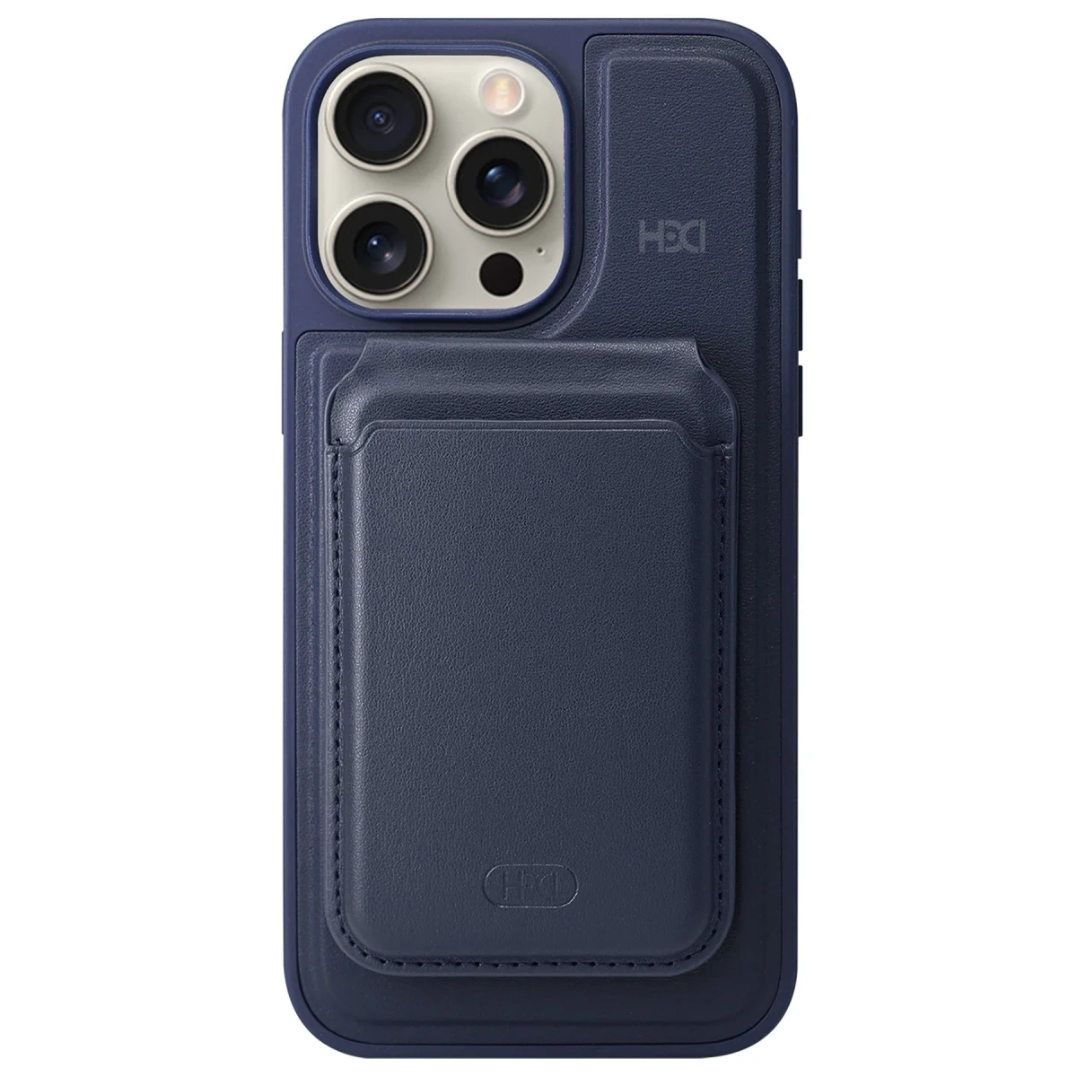 HDD Apple iPhone 15 Pro HBC-247 Atina Kartvizitli Kapak - Lacivert