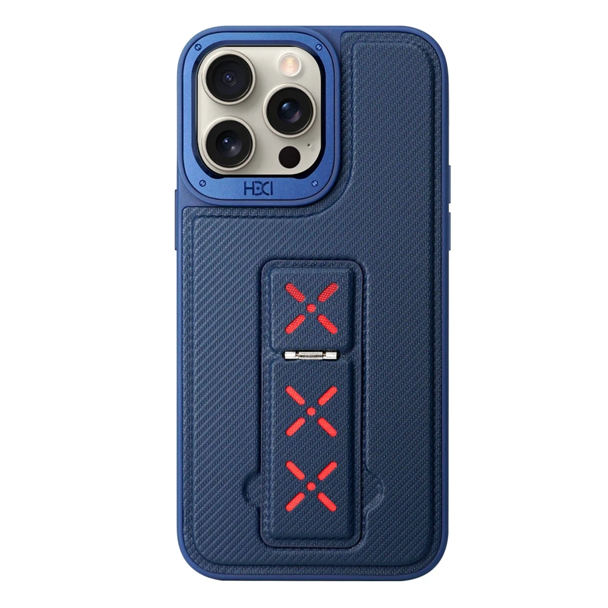 HDD Apple iPhone 15 Pro HBC-248 Lima Standlı Kapak - Lacivert