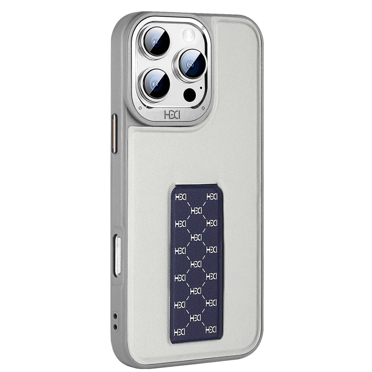 HDD Apple iPhone 15 Pro HBC-265 Madrid Magsafe Standlı Kapak - Natural Grey