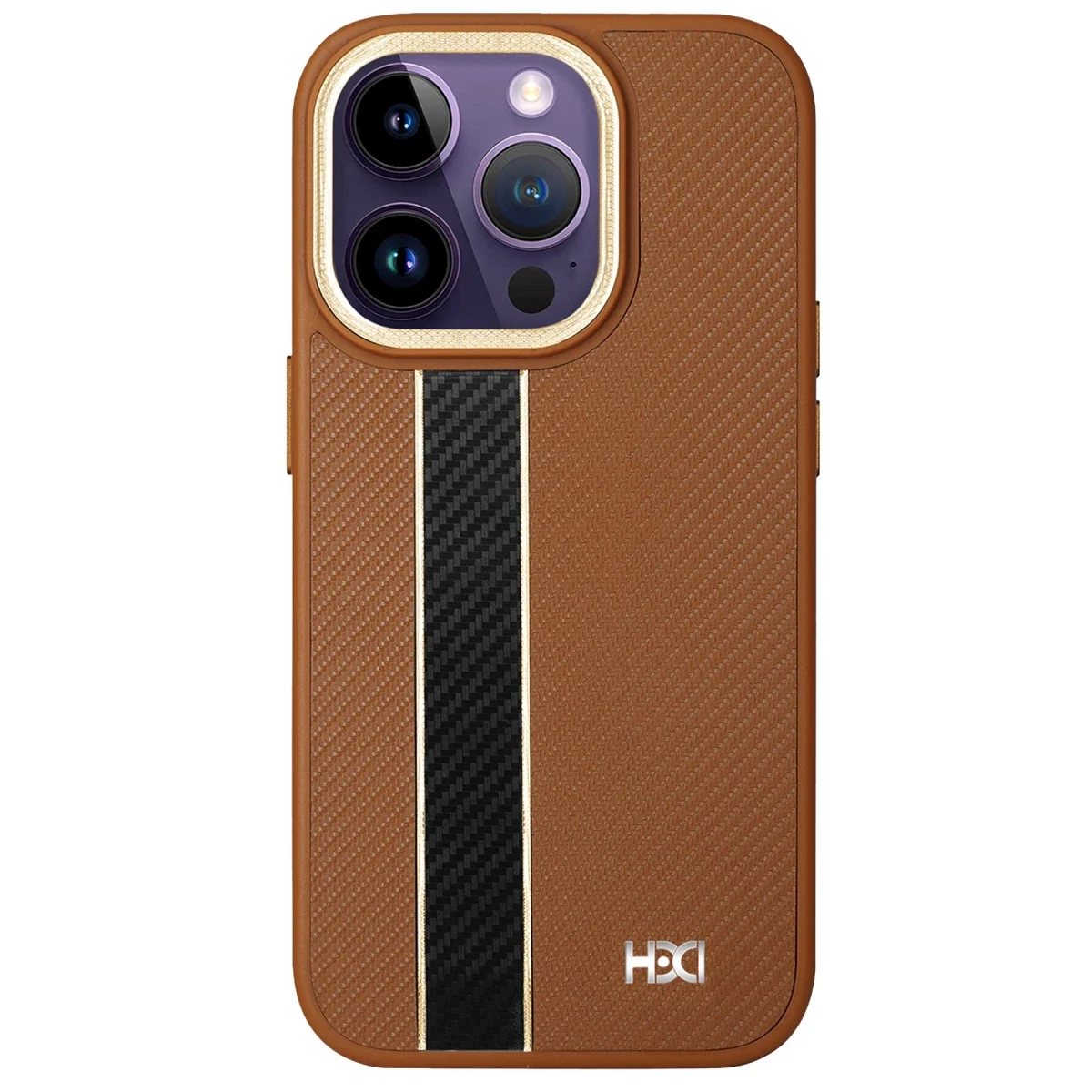 HDD Apple iPhone 15 Pro Kılıf HBC-163 Times Kapak - Kahverengi