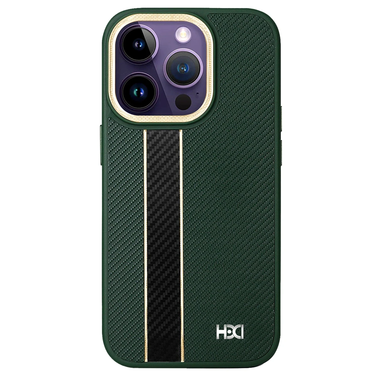 HDD Apple iPhone 15 Pro Kılıf HBC-163 Times Kapak - Koyu Yeşil
