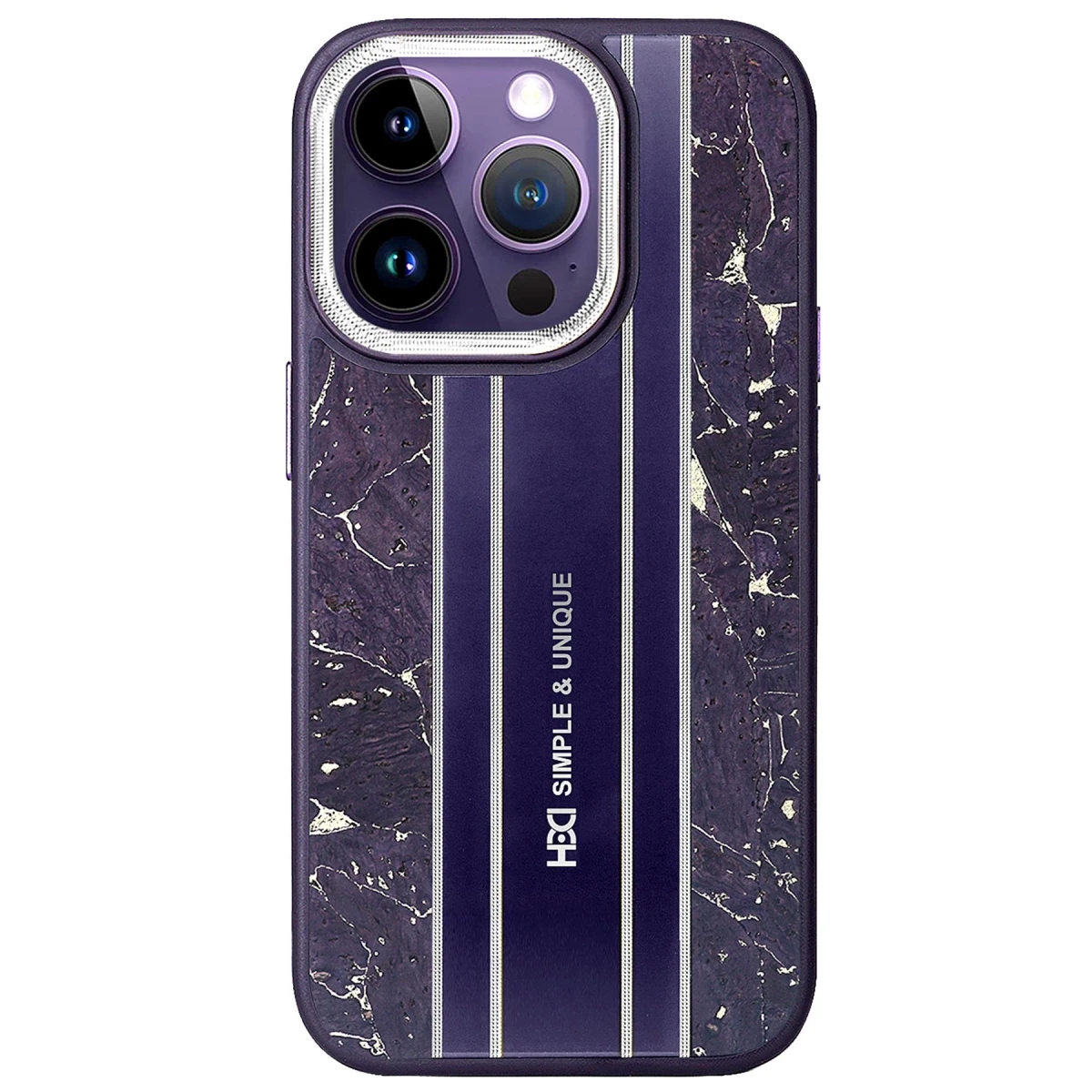 HDD Apple iPhone 15 Pro Kılıf HBC-188 Astra Kapak - Derin Mor