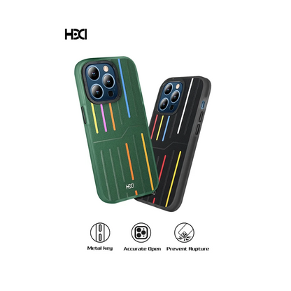 HDD Apple iPhone 15 Pro Kılıf HBC-221 Roma Kapak - Koyu Yeşil