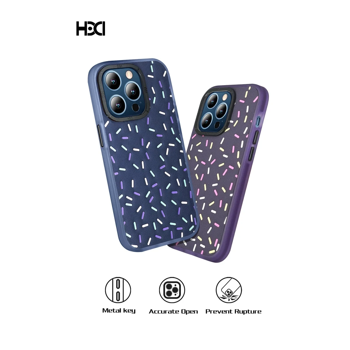 HDD Apple iPhone 15 Pro Kılıf HBC-222 Bern Kapak - Derin Mor